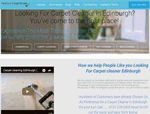 Tablet Screenshot of carpet-cleaner-edinburgh.co.uk
